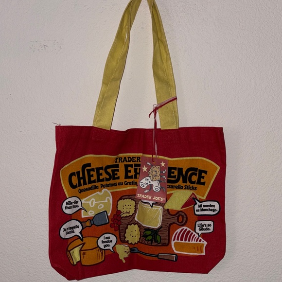 Trader Joe's Cheese Canvas Tote Bag - Picture 2 of 5